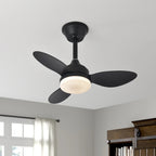 Ventilateur de Plafond Compact - Noir 63cm LED