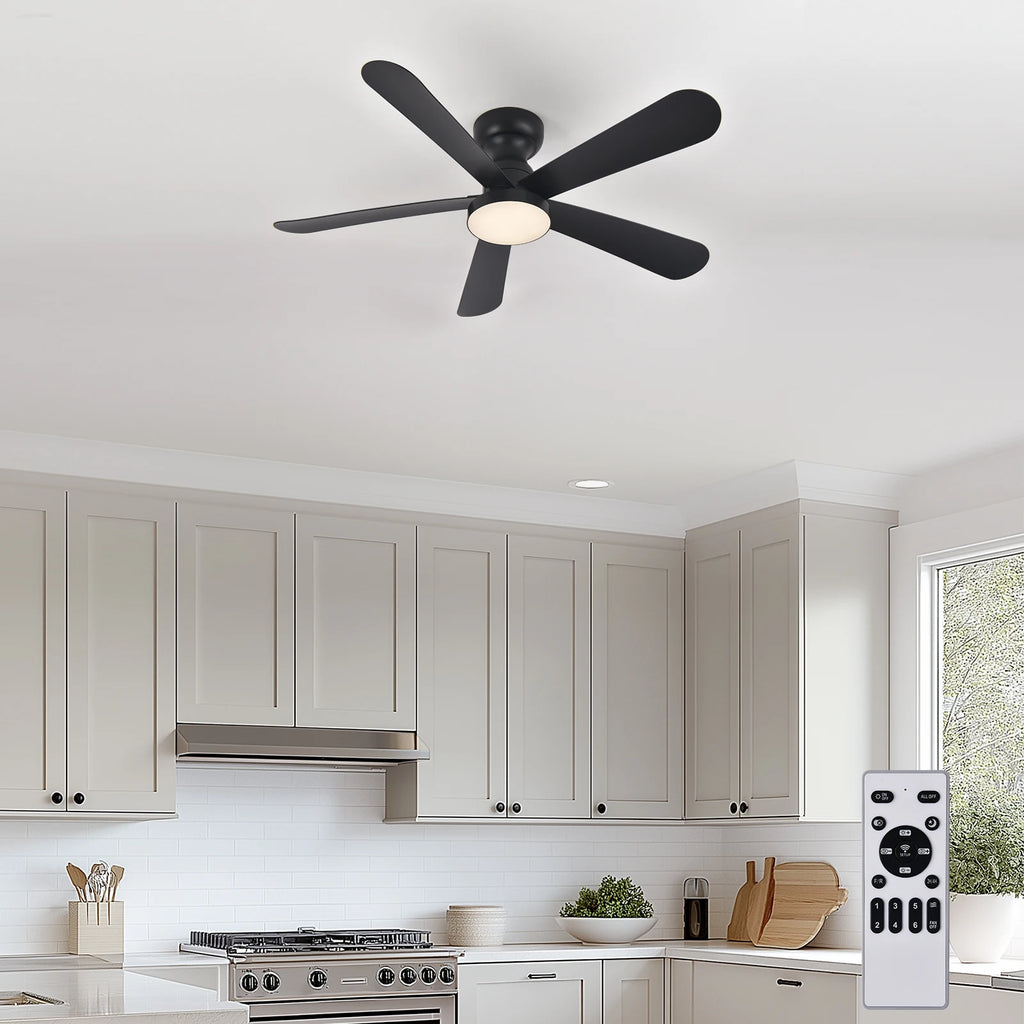 Ventilateur de Plafond Fendelier - Noir 71cm LED