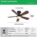 Ventilateur de Plafond Fendelier - Effet Bois Noir 86cm LED