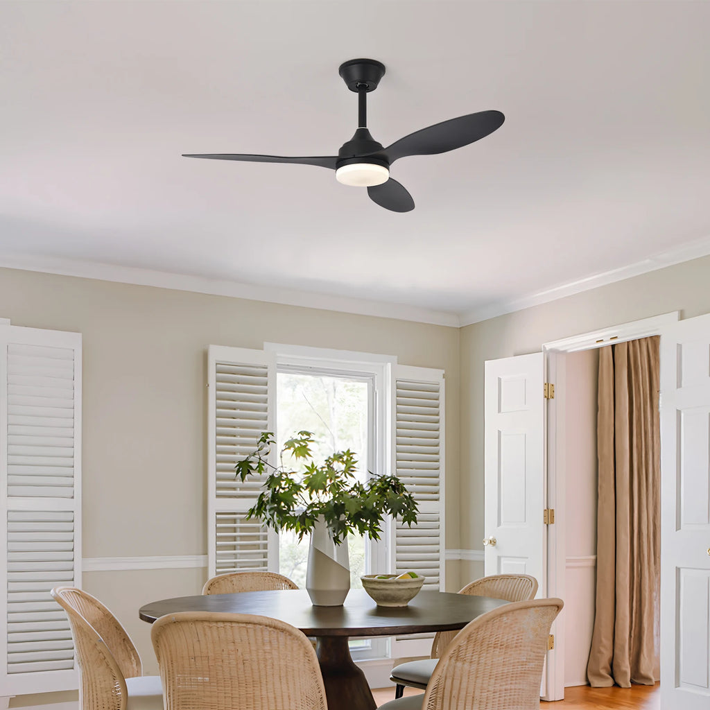 Ventilateur de Plafond Halo - Noir 107cm LED