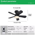 Ventilateur de Plafond Fendelier - Noir 71cm LED