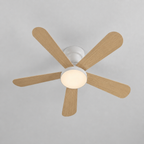 Ventilateur de Plafond Fendelier - Effet Bois Blanc 104cm LED