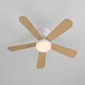 Ventilateur de Plafond Fendelier - Effet Bois Blanc 71cm LED