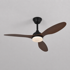 Ventilateur de Plafond Halo - Effet Bois Noir 107cm LED