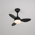 Ventilateur de Plafond Compact - Noir 63cm LED
