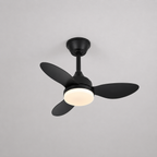 Ventilateur de Plafond Compact - Noir 63cm LED